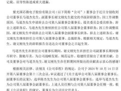 紫光国微高层变动：马道杰、谢文刚、乔志城辞职，陈杰接任董事长