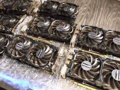 博主150澳元购10块gtx1070矿卡，翻新后9成可用？